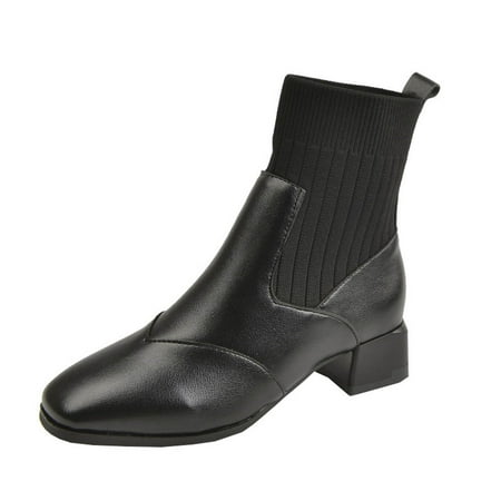Boots for Women Clearance Deals! Verugu Western Cowboy Chunky Heel Ankle Booties Ankle Boots for Women Retro Socks Boots Women Autumn Knitted Stretch Fabric Thick Heel High Heel Boots Black 39
Boots for Women Clearance Deals! Verugu Western Cowboy Chunky Heel Ankle Booties Ankle Boots for Women Retro Socks Boots Women Autumn Knitted Stretch Fabric Thick Heel High Heel Boots Black 39
