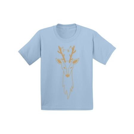 Awkward Styles Ugly Xmas T-Shirt for Girls Boys Christmas Deer Toddler Shirt
