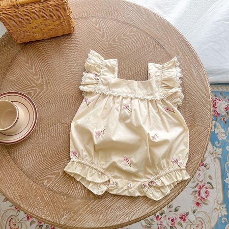 DancePeanut Summer Baby Bodysuit Cotton Flying Sleeve Square Neck Romper Short Sleeve Flower Embroidery Newborn Cute Baby Girl Jumpsuit
DancePeanut Summer Baby Bodysuit Cotton Flying Sleeve Square Neck Romper Short Sleeve Flower Embroidery Newborn Cute Baby Girl Jumpsuit