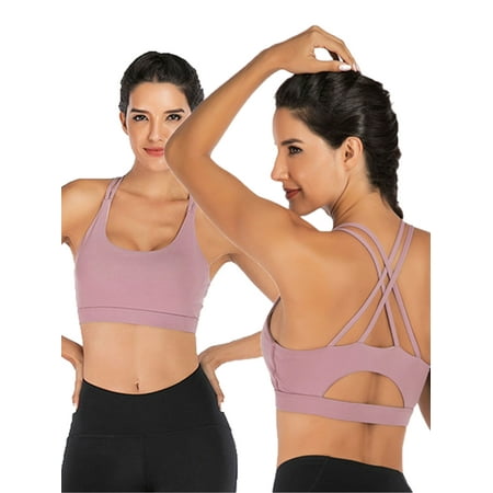 Women s 2-Pack Yoga Bras Sport Bra Racerback Sports Bra Cross Back Strappy Removable Pads Yoga Running Workout Bra With Good Support
Women s 2-Pack Yoga Bras Sport Bra Racerback Sports Bra Cross Back Strappy Removable Pads Yoga Running Workout Bra With Good Support