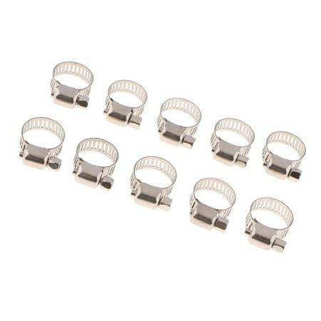 Hose Clamp 10 Pieces Stainless Steel Adjustable 10-16mm Range Worm Gear Hose Clamp Fuel Line Clamp
Hose Clamp 10 Pieces Stainless Steel Adjustable 10-16mm Range Worm Gear Hose Clamp Fuel Line Clamp