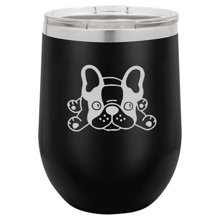 12 oz Double Wall Vacuum Insulated Stainless Steel Stemless Wine Tumbler Glass Coffee Travel Mug With Lid French Bulldog Frenchie Puppy (Black)
12 oz Double Wall Vacuum Insulated Stainless Steel Stemless Wine Tumbler Glass Coffee Travel Mug With Lid French Bulldog Frenchie Puppy (Black)