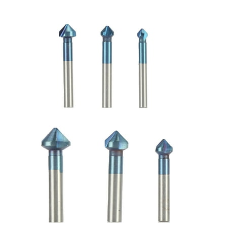 fanshao 6Pcs 6.3mm-20.5mm Chamfer Milling Cutters Integral Three Cutting Edges 90-degree Cutting Angle Assorted Chamfering Milling Cutter Kit for Carbon Steel Board
fanshao 6Pcs 6.3mm-20.5mm Chamfer Milling Cutters Integral Three Cutting Edges 90-degree Cutting Angle Assorted Chamfering Milling Cutter Kit for Carbon Steel Board
