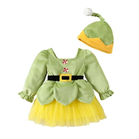 Girls Halloween Dress Toddler Girls Long Sleeve Christmas Mesh Dress Princess Dresses Hat Set Cute Dresses For Girls 10-12 Toddler Christmas Dress(Color:Green Size:12-18 Months)
Girls Halloween Dress Toddler Girls Long Sleeve Christmas Mesh Dress Princess Dresses Hat Set Cute Dresses For Girls 10-12 Toddler Christmas Dress(Color:Green Size:12-18 Months)
