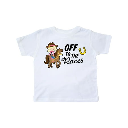 Inktastic Off To The Races with Cowgirl on Horse Gift Toddler Toddler Girl T-Shirt
Inktastic Off To The Races with Cowgirl on Horse Gift Toddler Toddler Girl T-Shirt