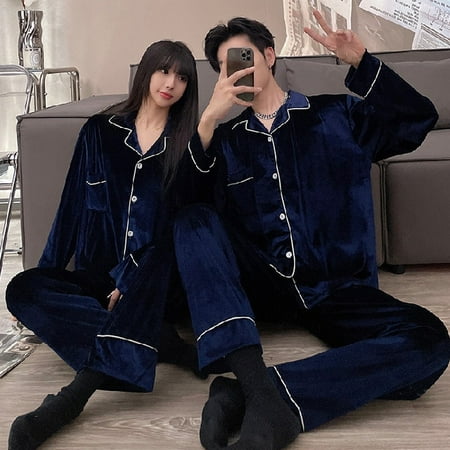 PIKADINGNIS Autumn Winter Flannel Mens Pajamas Set Solid Warm Golden Velvet Women Sleepwear Couple Pajama Sets Sleep&Lounge Home Clothes
PIKADINGNIS Autumn Winter Flannel Mens Pajamas Set Solid Warm Golden Velvet Women Sleepwear Couple Pajama Sets Sleep&Lounge Home Clothes