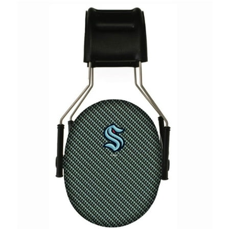 Seattle Kraken Carbon Fiber Hearing Protection Earmuffs