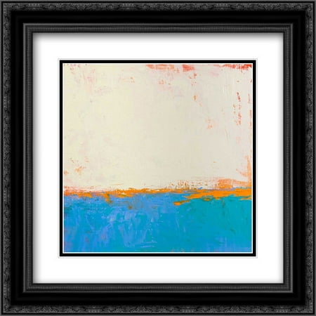 Calm Seas 2x Matted 20x20 Black Ornate Framed Art Print by Bishop, Don