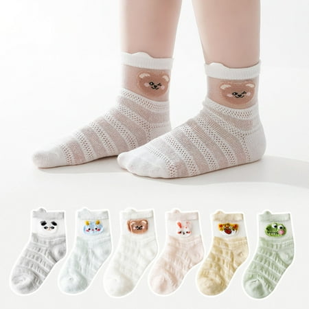 Yesbay 2 Pair Baby Socks Fade-Resistant Cotton Summer Baby Cartoon Print Eyelet Floor Socks Birthday Gift
Yesbay 2 Pair Baby Socks Fade-Resistant Cotton Summer Baby Cartoon Print Eyelet Floor Socks Birthday Gift