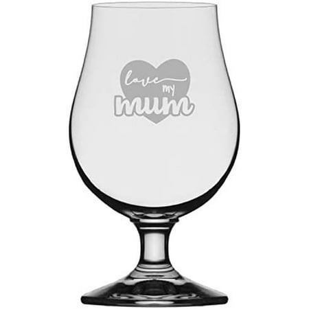 Love My Mum Mother s Day Etched 13.25oz Iona Beer Glass