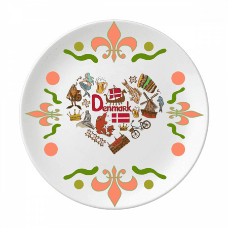 Denmark Love Heart Landscap National Flag Flower Ceramics Plate Tableware Dinner Dish
Denmark Love Heart Landscap National Flag Flower Ceramics Plate Tableware Dinner Dish