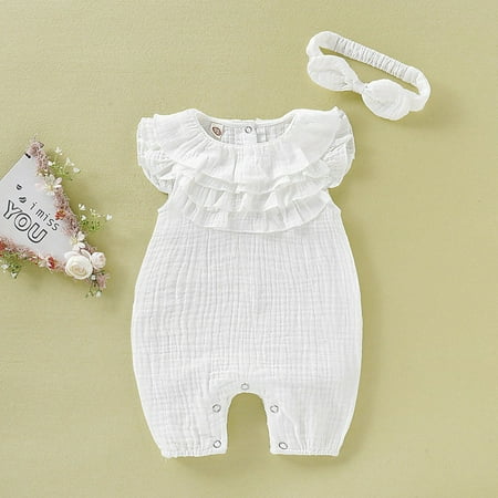 Aayomet Baby Rompers Winter Jumpsuit For Baby Boy Baby Girls Daisy Playsuits Bodysuit+Headband Print Halter Romper Floral Jumpsuit Summer Clothes White 80
Aayomet Baby Rompers Winter Jumpsuit For Baby Boy Baby Girls Daisy Playsuits Bodysuit+Headband Print Halter Romper Floral Jumpsuit Summer Clothes White 80