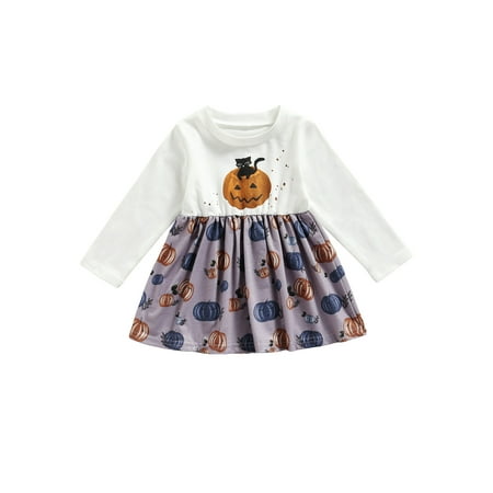 Izhansean Halloween Toddler Infant Baby Girls Outfits Long Sleeve Tutu Skirt Pumpkin Dress Fall Clothes White Purple 12-18 Months
Izhansean Halloween Toddler Infant Baby Girls Outfits Long Sleeve Tutu Skirt Pumpkin Dress Fall Clothes White Purple 12-18 Months