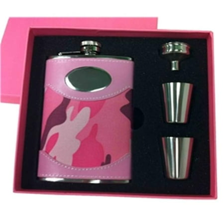 Pink Box GI Jane Pink Camouflage Wrapped 8 oz Stainless Steel Flask Gift Set
Pink Box GI Jane Pink Camouflage Wrapped 8 oz Stainless Steel Flask Gift Set