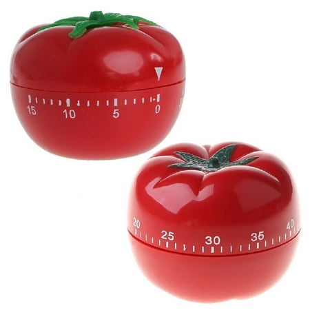 

Tomato Shape Timer Kitchen Mechanical Timer Countdown Timer Cute Reminder Alarm Clock for Cooking Tools Plastic Material