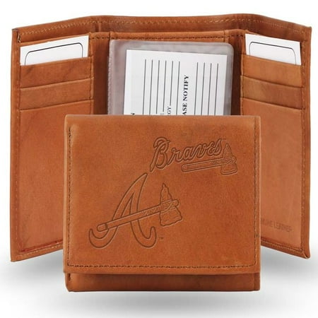 Atlanta Braves Official MLB One Size Leather Trifold Wallet 