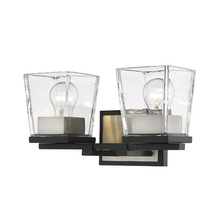 2 Light Vanity Light Fixture in Restoration Style 14 inches Wide By 7.5 inches High-Matte Black/Brushed Nickel Finish Bailey Street Home
2 Light Vanity Light Fixture in Restoration Style 14 inches Wide By 7.5 inches High-Matte Black/Brushed Nickel Finish Bailey Street Home