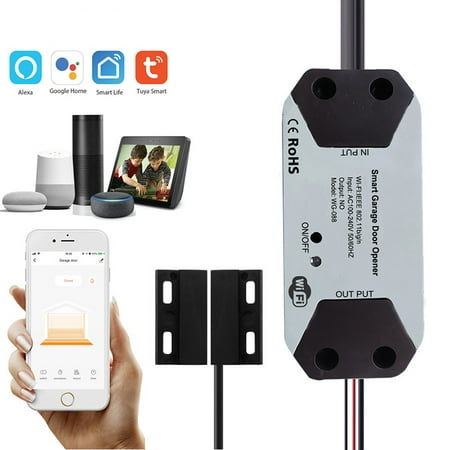 WIFI Garage Door Opener WiFi Smart Home Control Compatible with Tuya Smart