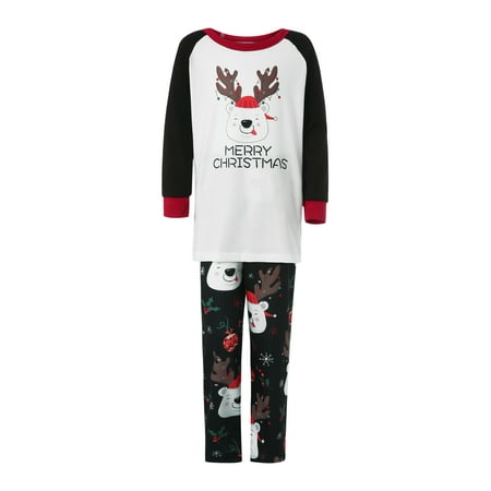 Eyicmarn Matching Family Christmas Pajamas Long Sleeve Round Neck Raglan Tops + Pants Set
Eyicmarn Matching Family Christmas Pajamas Long Sleeve Round Neck Raglan Tops + Pants Set