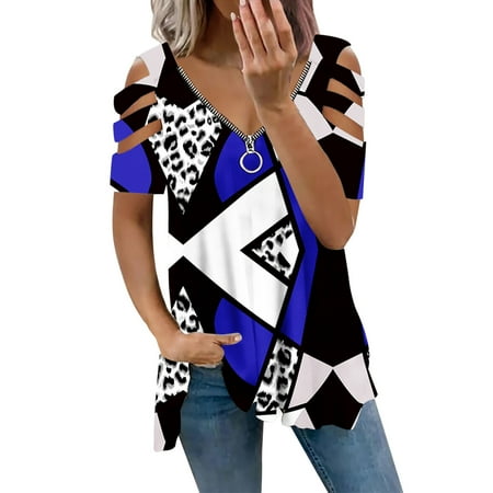 Women s Fashion Solid Color Casual V-Neck Short Sleeve Loose T-shirt Tops Work Blouse Blue 3XL
Women s Fashion Solid Color Casual V-Neck Short Sleeve Loose T-shirt Tops Work Blouse Blue 3XL