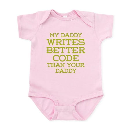 CafePress - Daddy Codes Better Body Suit - Baby Light Bodysuit Size Newborn - 24 Months
CafePress - Daddy Codes Better Body Suit - Baby Light Bodysuit Size Newborn - 24 Months
