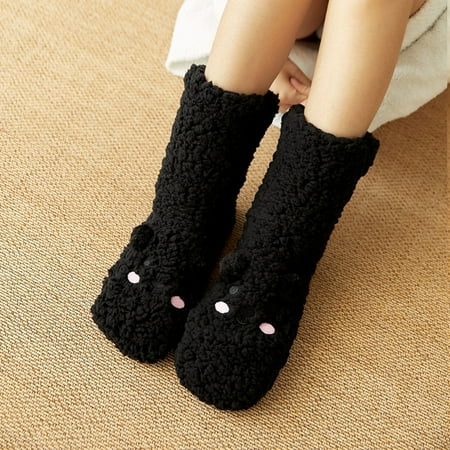 KEYBANG Socks Women Print Thickened Fleece Non-slip Winter Carpet Socks Floor Socks Snow Splus Velvet Coral Velvet Socks Black (Buy 2 Get 1 Free)
KEYBANG Socks Women Print Thickened Fleece Non-slip Winter Carpet Socks Floor Socks Snow Splus Velvet Coral Velvet Socks Black (Buy 2 Get 1 Free)