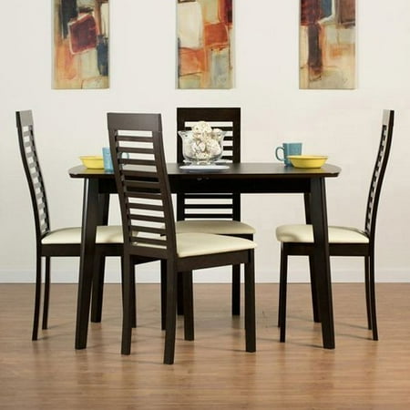 Aeon Furniture Dayton 5 Piece Dining Table Set with Denver Chairs