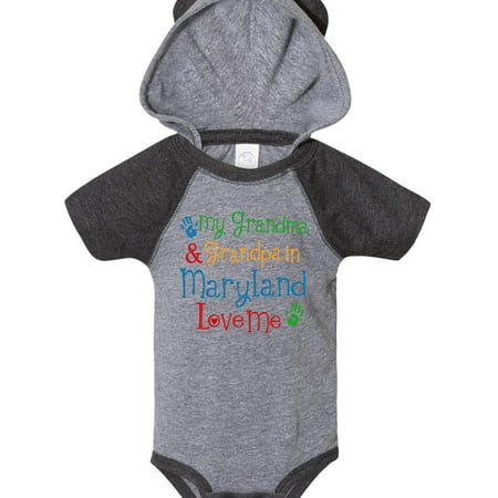 Inktastic Maryland Grandma Grandpa Love Me Gift Baby Boy or Baby Girl Bodysuit
Inktastic Maryland Grandma Grandpa Love Me Gift Baby Boy or Baby Girl Bodysuit