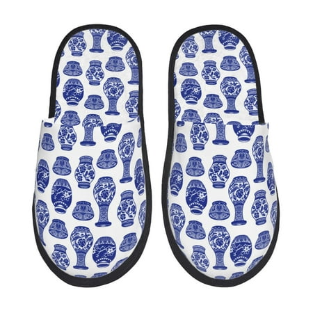 Rateoe Blue Vases Pattern Fuzzy Slippers Fuzzy Soft House Slippers Plush Furry Warm Cozy Open Toe Fluffy Home Shoes-Large
Rateoe Blue Vases Pattern Fuzzy Slippers Fuzzy Soft House Slippers Plush Furry Warm Cozy Open Toe Fluffy Home Shoes-Large