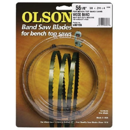 Olson Saw 57256 4 TPI Bench Top Band Saw Blade- 0.37 Wide x 56.12 Long in.