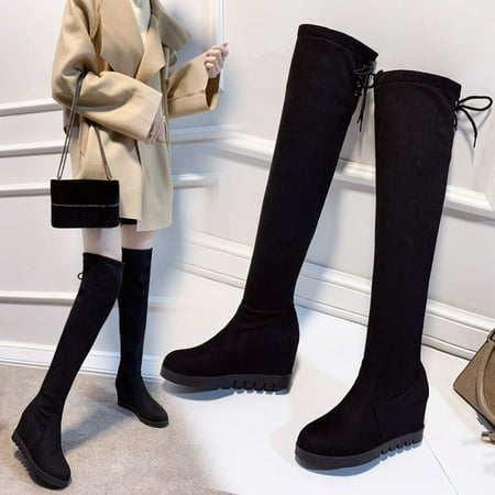 Women s Warm Knee Elastic Boots Wedge High Boots Large Size Student Shoes Boot
Women s Warm Knee Elastic Boots Wedge High Boots Large Size Student Shoes Boot