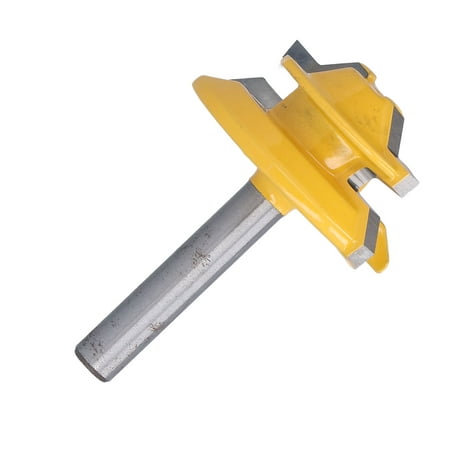

1/4in Shank Router Bit Woodworking Milling Cutter High Accuracy Portable For Plywood MDF Particle Board 1-1/2in