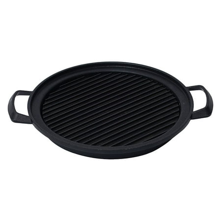 1pc BBQ Bakeware Roasting Barbecue Grill Pan Kitchen Indoor BBQ Tray (Black)