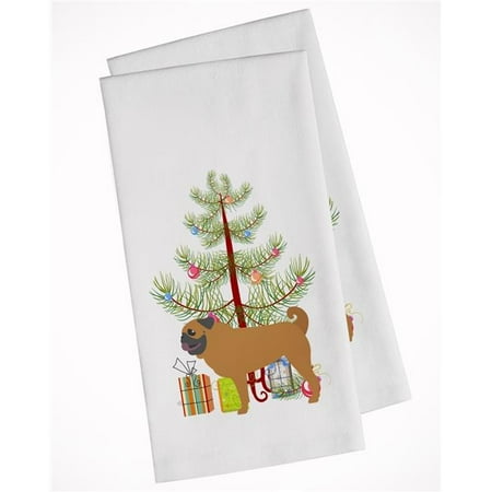 Pug Merry Christmas Tree White Kitchen Towel - Set of 2
Pug Merry Christmas Tree White Kitchen Towel - Set of 2