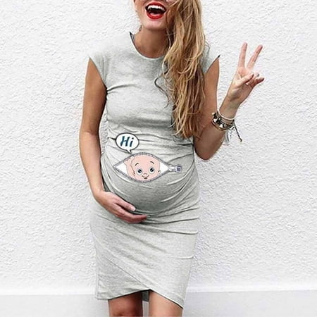 Taqqpue Womens Summer Maternity Dress Short Sleeve Round Neck Cute Funny Baby Print Pregnancy Bodycon Tank Dress Maternity Clothes Side Ruched Bodycon Dress for Daily Wearing or Baby Shower
Taqqpue Womens Summer Maternity Dress Short Sleeve Round Neck Cute Funny Baby Print Pregnancy Bodycon Tank Dress Maternity Clothes Side Ruched Bodycon Dress for Daily Wearing or Baby Shower