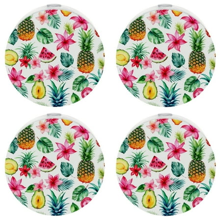 LED Night Light Lamp with Smart Sensor Dusk to Dawn Sensor 4-Pack for Bedroom Bathroom Hallway White 0.5W Plug-in Summer Tropical Fruit Flower Leaves Ice Cream
LED Night Light Lamp with Smart Sensor Dusk to Dawn Sensor 4-Pack for Bedroom Bathroom Hallway White 0.5W Plug-in Summer Tropical Fruit Flower Leaves Ice Cream