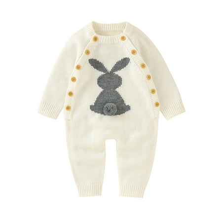 LisenraIn Newborn Baby Romper Easter Rabbit Knitted Long Sleeve Jumpsuit Spring Infant Rompers
LisenraIn Newborn Baby Romper Easter Rabbit Knitted Long Sleeve Jumpsuit Spring Infant Rompers