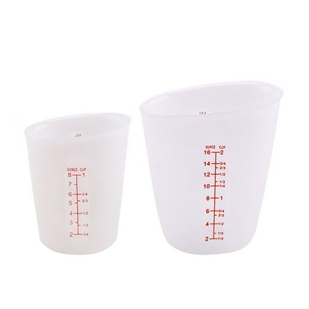 2pcs 250ml 500ml Non Stick Mixing Baking Clear Dual Scale Silicone Measuring Cup
2pcs 250ml 500ml Non Stick Mixing Baking Clear Dual Scale Silicone Measuring Cup