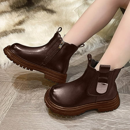 Cathalem Toddler Size 8 Rain Boots Autumn And Winter Children Boots Girls Ankle Boots Thick Bottom Non High Heel Boots for Kids Brown 4.5 Years
Cathalem Toddler Size 8 Rain Boots Autumn And Winter Children Boots Girls Ankle Boots Thick Bottom Non High Heel Boots for Kids Brown 4.5 Years