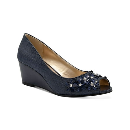 KAREN SCOTT Womens Navy Woven Pattern Floral Accents Comfort Rhinestone Corra Peep Toe Wedge Slip On Sandals 10 M
KAREN SCOTT Womens Navy Woven Pattern Floral Accents Comfort Rhinestone Corra Peep Toe Wedge Slip On Sandals 10 M