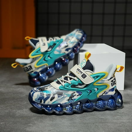 Boys Casual Camouflage Print Sneakers With Platform Waterproof Lightweight Breathable Color Block Mid Top Chunky Shoes For Outdoor
Boys Casual Camouflage Print Sneakers With Platform Waterproof Lightweight Breathable Color Block Mid Top Chunky Shoes For Outdoor