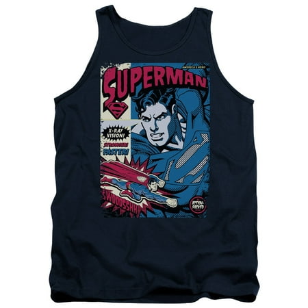 Superman DC Comics Action Packed Adult Tank Top Shirt