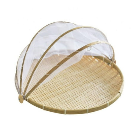 Hand-Woven Food Serving Tent Basket Fruit Vegetable Bread Cover Storage Container Outdoor Picnic Food Cover Mesh Tent Basket With Gauze(Dust-Proof) Keep Out Flies
Hand-Woven Food Serving Tent Basket Fruit Vegetable Bread Cover Storage Container Outdoor Picnic Food Cover Mesh Tent Basket With Gauze(Dust-Proof) Keep Out Flies