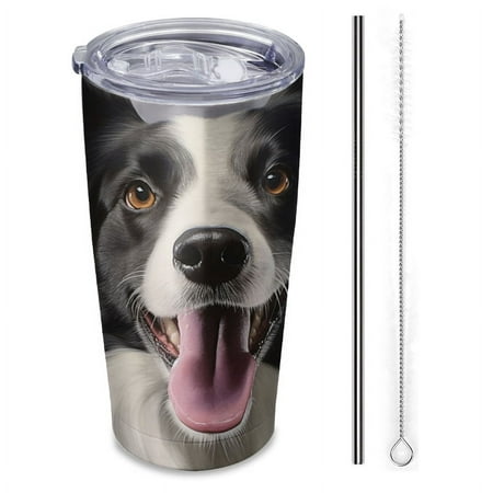 happy border collie Insulated 20 oz Stainless Steel Travel Tumbler Reusable Straw & Brush Hot & Cold Drinkware for Car Office Outdoor
happy border collie Insulated 20 oz Stainless Steel Travel Tumbler Reusable Straw & Brush Hot & Cold Drinkware for Car Office Outdoor