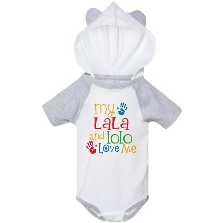 Inktastic Lala Lolo Loves Me Grandchild Gift Baby Boy or Baby Girl Bodysuit