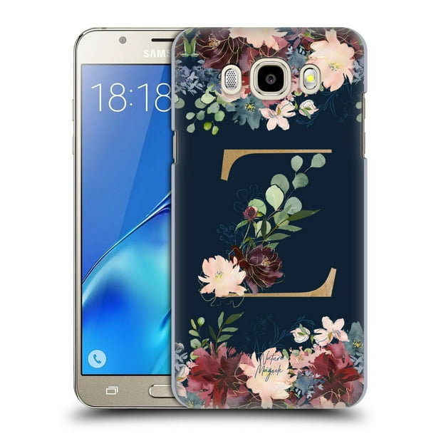 OFFICIAL NATURE MAGICK FLORAL MONOGRAM GOLD NAVY 2 HARD BACK CASE FOR SAMSUNG PHONES 3