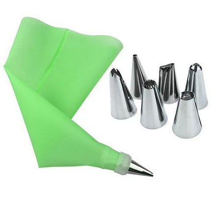 8PCS Silicone Icing Piping Cream Pastry Bag 6 Stainless Steel Nozzle Set DIY Cake Decorating Tips Set Kitchen Accessories
8PCS Silicone Icing Piping Cream Pastry Bag 6 Stainless Steel Nozzle Set DIY Cake Decorating Tips Set Kitchen Accessories