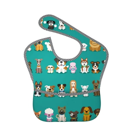 Bingfone Mess-Proof Baby Bib - Waterproof Bib For Baby Boy Or Girl With Food Catcher Pocket Unisex-Cartoon Dogs
Bingfone Mess-Proof Baby Bib - Waterproof Bib For Baby Boy Or Girl With Food Catcher Pocket Unisex-Cartoon Dogs
