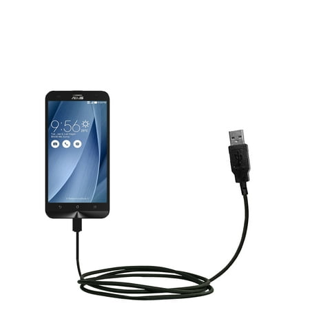 Classic Straight USB Cable suitable for the Asus ZenFone 2 Laser with Power Hot Sync and Charge Capabilities - Uses Gomadic TipExchange Technology