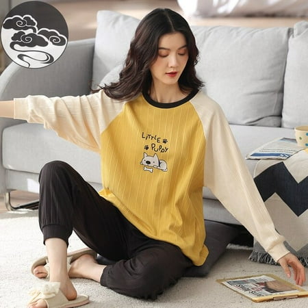QWZNDZGR Spring Autumn Elegant Women s Sleep Pajama Long Sleeved Woman Pajama Sets Cartoon Pyjamas Cotton Sleepwear M-2XL Lounge Fashion
QWZNDZGR Spring Autumn Elegant Women s Sleep Pajama Long Sleeved Woman Pajama Sets Cartoon Pyjamas Cotton Sleepwear M-2XL Lounge Fashion